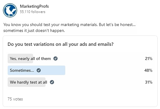 Community Poll Results