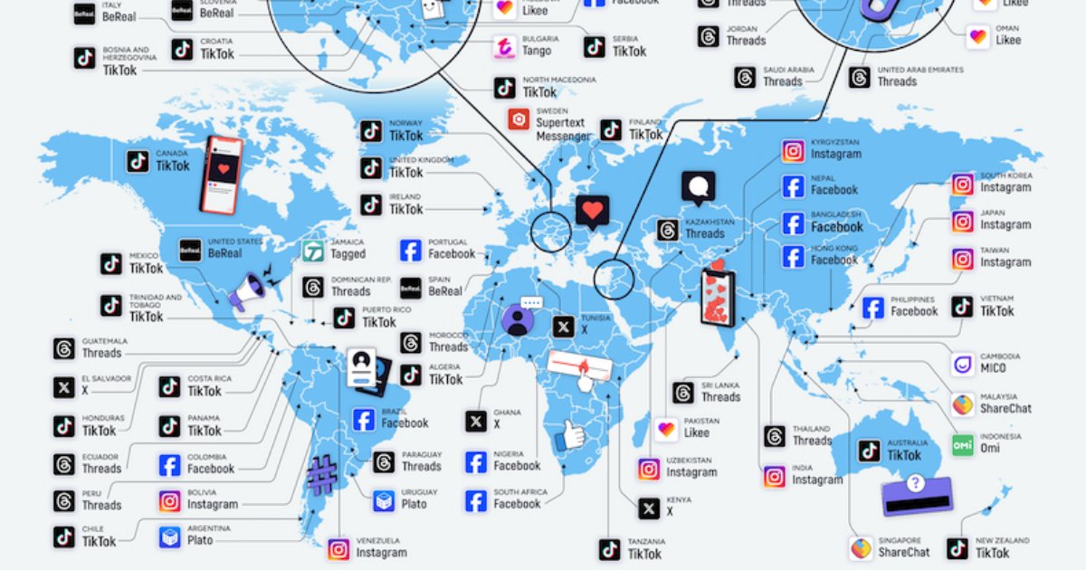 Top-Rated Social Media Apps in Various Countries